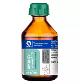 Аміаку розчин 10% по 40 мл у флаконі - Віола