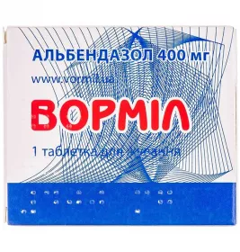 Ворміл таблетки по 400 мг 1 шт.