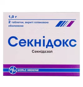 Секнідокс таблетки по 1 г 2 шт.