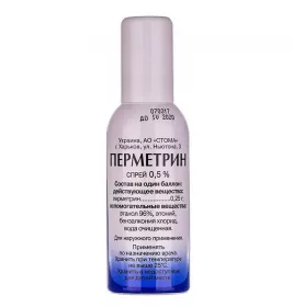 Перметрин спрей 0.5% по 50 г у балоні