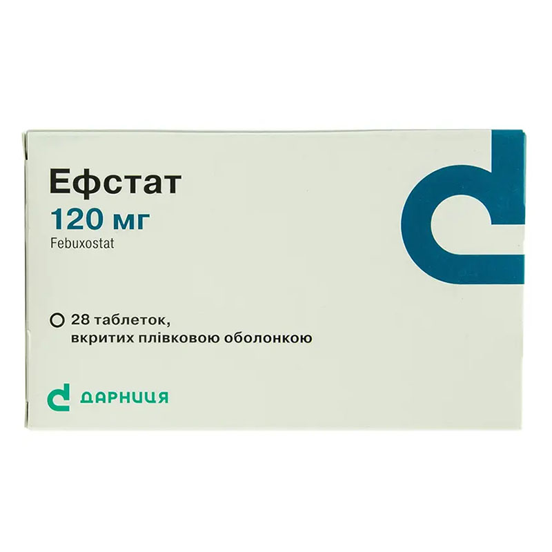 Ефстат-Дарниця таблетки по 120 мг 28 шт. (14х2)