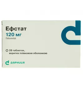 Ефстат-Дарниця таблетки по 120 мг 28 шт. (14х2)