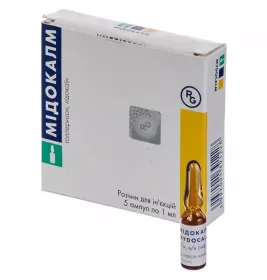 Мідокалм розчин для ін'єкцій у ампулах по 1 мл 5 шт.