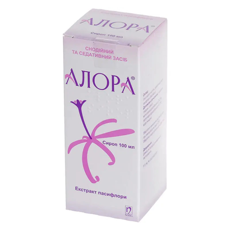 Алора сироп по 100 мл у флаконі з мірною ложкою