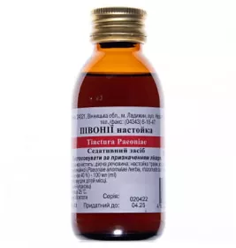 Півонії настойка по 100 мл у флаконі 1 шт. - Луганська ФФ