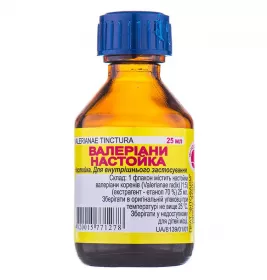 Валеріани настоянка по 25 мл у флаконі - Фітофарм
