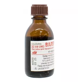*Валеріани н-ка скл. флак. 25мл Лубнифарм