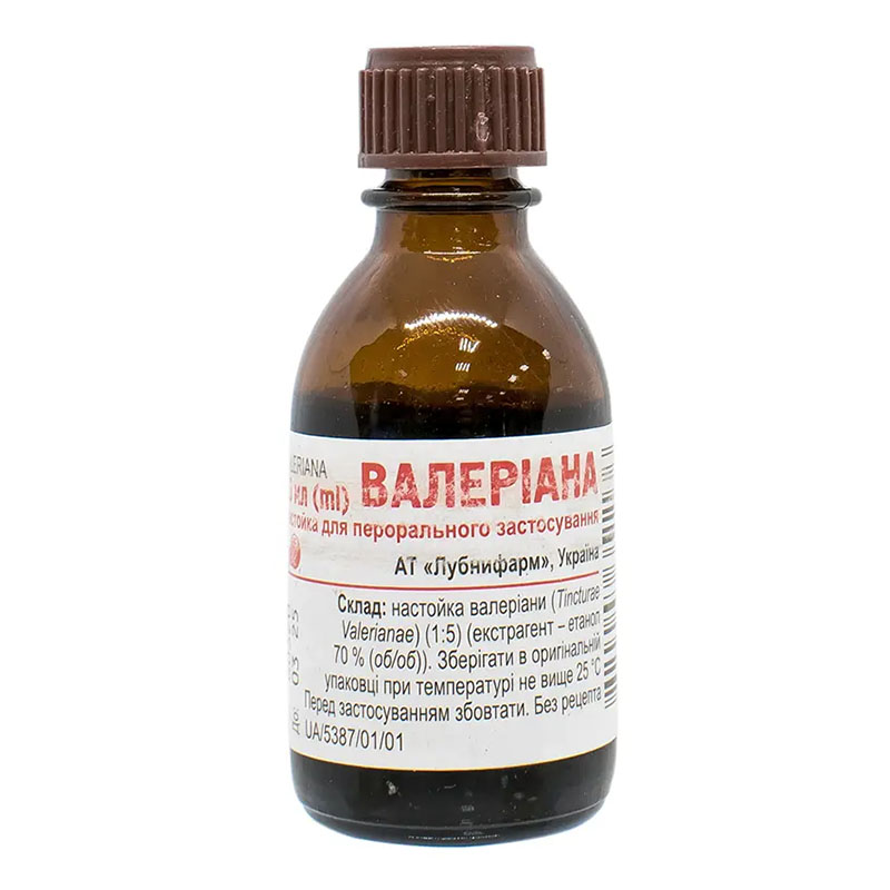 *Валеріани н-ка скл. флак. 25мл Лубнифарм
