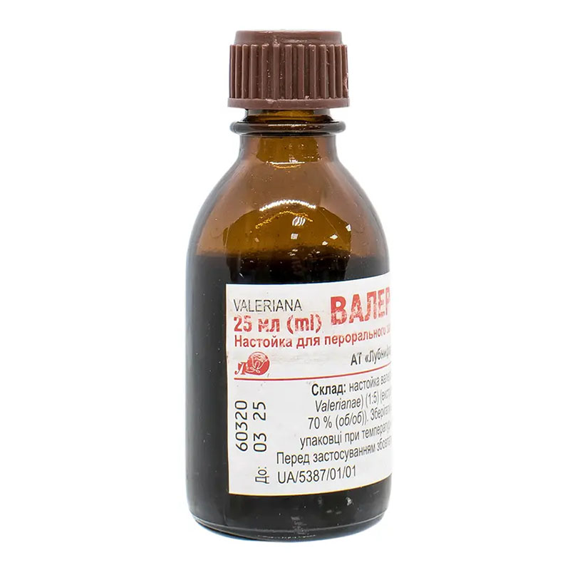 *Валеріани н-ка скл. флак. 25мл Лубнифарм