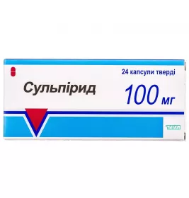 Сульпірид капсули по 100 мг 24 шт. (12х2)
