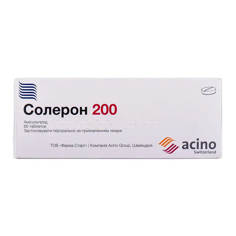Солерон 200 таблетки по 200 мг 60 шт. (10х6) Солерон 200 таблетки по 200 мг 60 шт. (10х6)