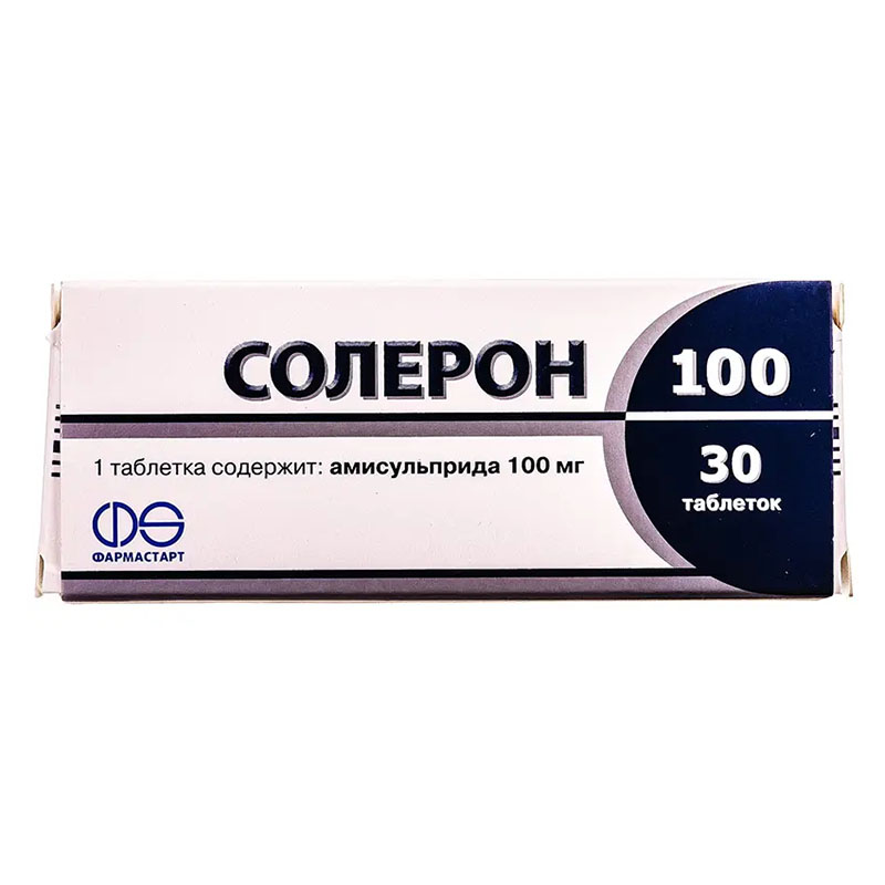 Солерон 100 таблетки по 100 мг 30 шт. (10х3)