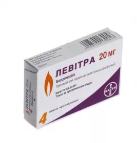 Левитра таблетки по 20 мг 4 шт.