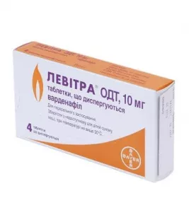 Левітра ОДТ таблетки по 10 мг 4 шт.