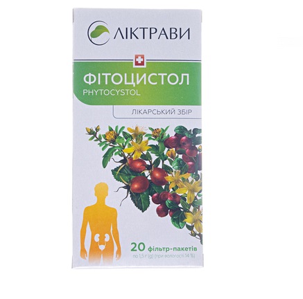 Фітоцистол збір по 1.5 г у фільтр-пакетиках 20 шт. - Ліктрави