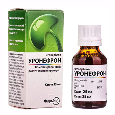 Уронефрон краплі по 25 мл у флаконі 1 шт.