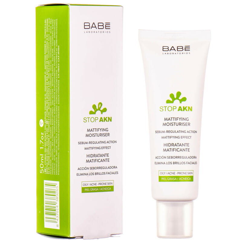 *Крем BABE STOP AKN Балансуючий зволожуючий для обличчя  50мл (матуючий)