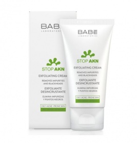 *Крем BABE STOP AKN Очищуючий з ефектом пілінгу 50мл