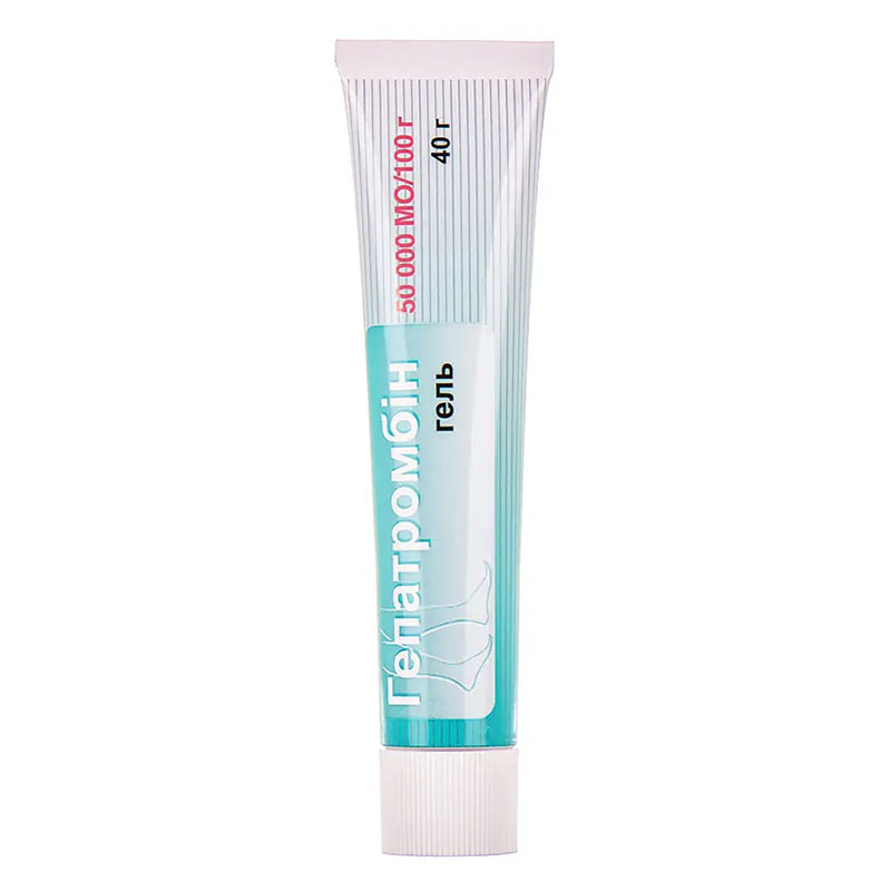 Гепатромбін гель 50000 МО/100 г по 40 г у тубах