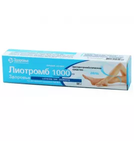 Лиотромб 1000-Здоровье гель 1000 МЕ/г по 50 г в тубах