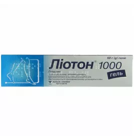 Лиотон 1000 гель 1000 МЕ/г по 50 г в тубах