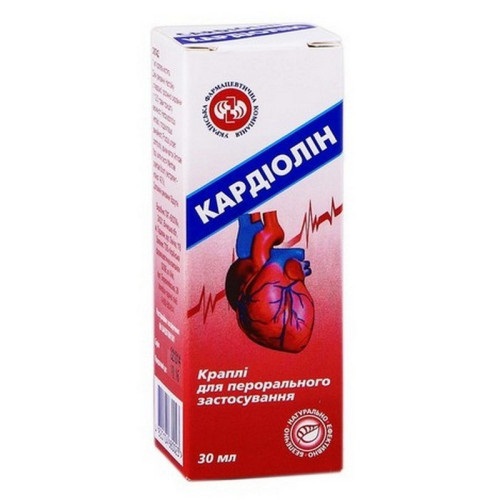 Кардіолін краплі по 30 мл у флаконі