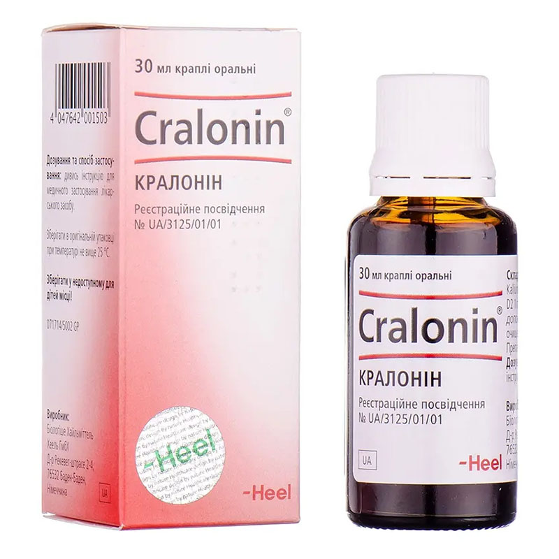 Кралонін краплі по 30 мл у флаконі 1 шт.