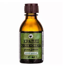 Зеленина краплі по 25 мл у флаконі 1 шт. - Житомирська ФФ