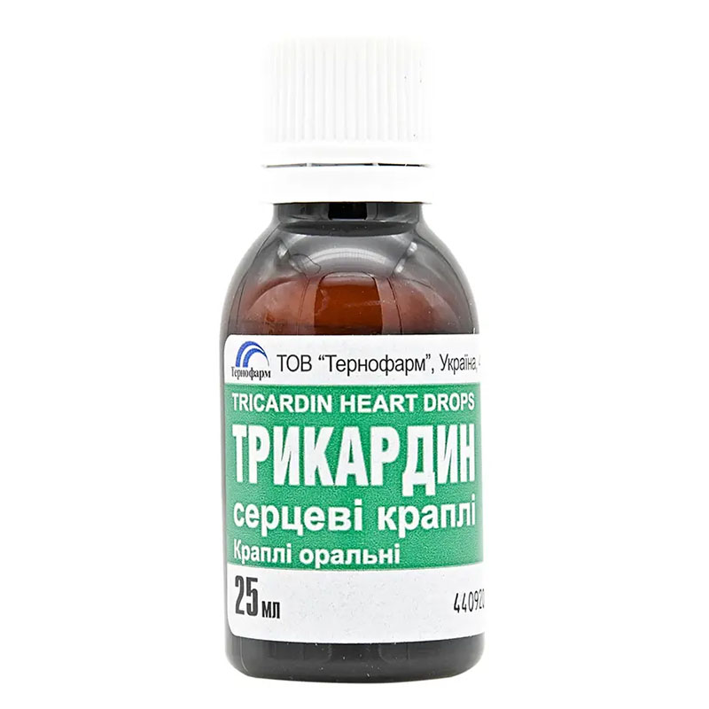 Трикардин краплі по 25 мл у флаконі - Тернофарм