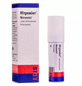 Нітромінт спрей 0.4 мг/дозу по 10 г (180 доз) у балоні