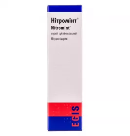 Нітромінт спрей 0.4 мг/дозу по 10 г (180 доз) у балоні