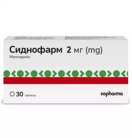 Сиднофарм таблетки по 2 мг 30 шт. (10х3)
