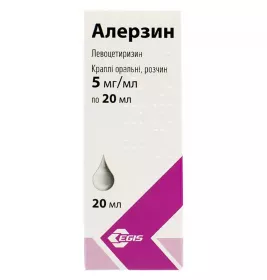 Алерзин краплі 5 мг/мл по 20 мл у флаконі 1 шт.