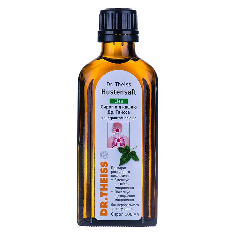 Сироп від кашлю Др. Тайсс з екстрактом плюща по 100 мл у флаконі 1 шт.