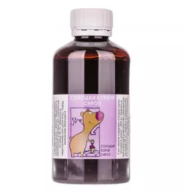 Солодки кореня сироп по 200 г у флаконі 1 шт. - БХФЗ