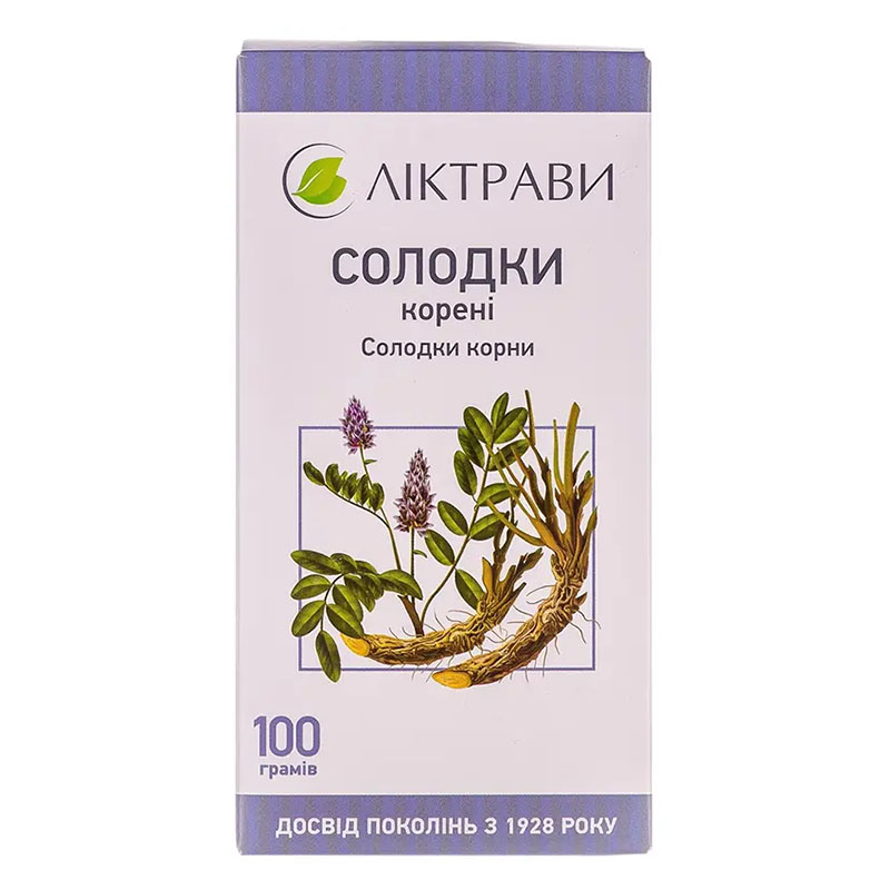 Солодки корені по 100 г у пачці 1 шт. - Ліктрави