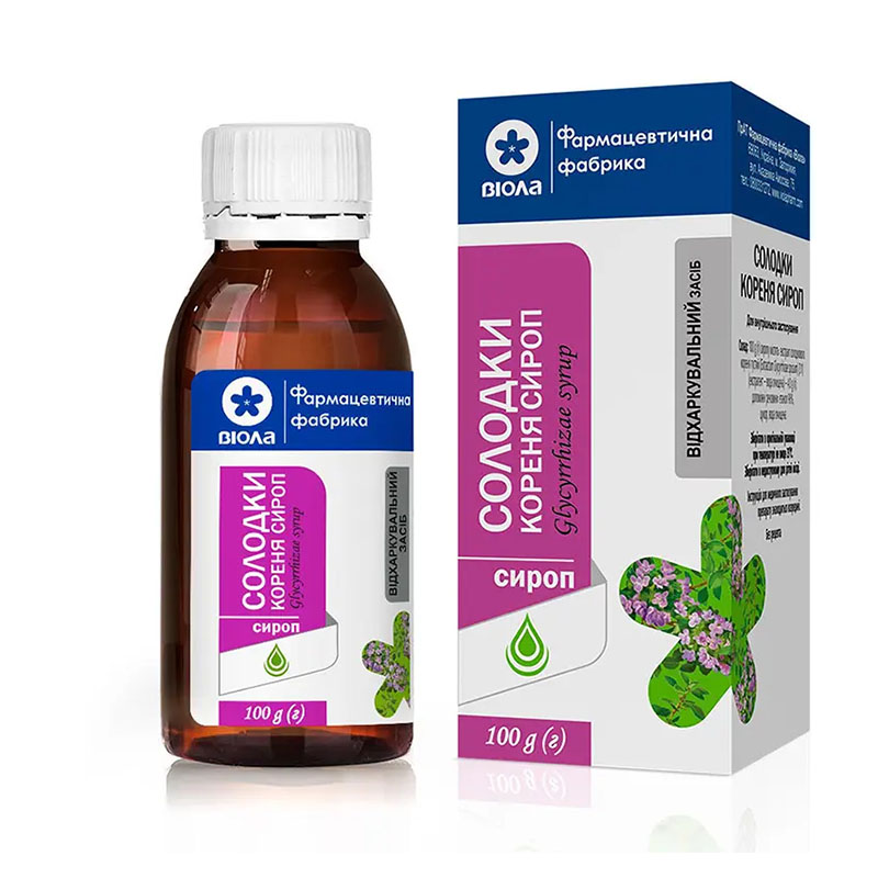 Солодки корня сироп по 100 г во флаконе 1 шт. - Виола