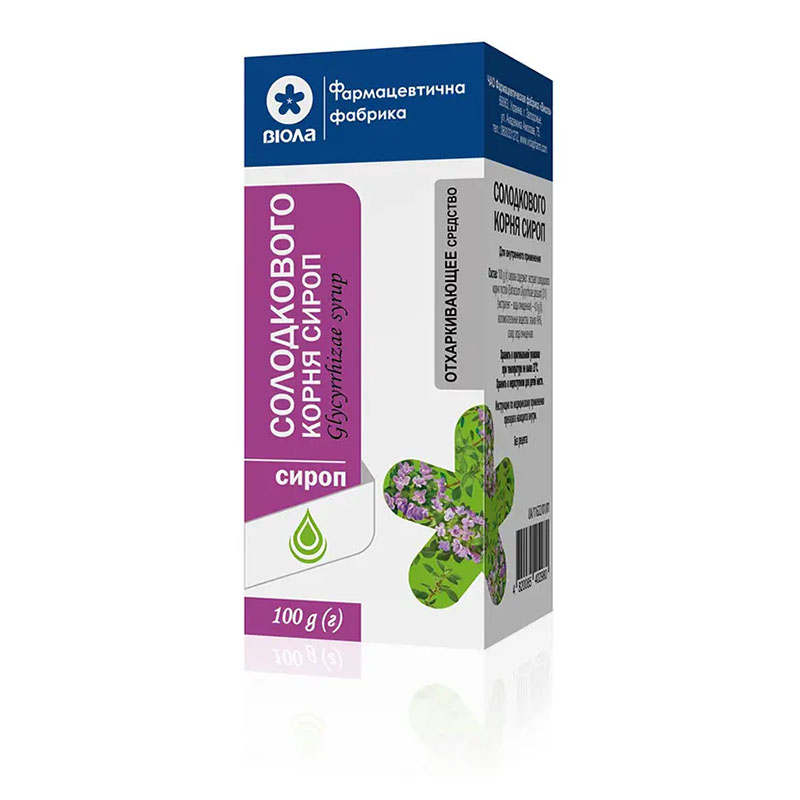 Солодки корня сироп по 100 г во флаконе 1 шт. - Виола