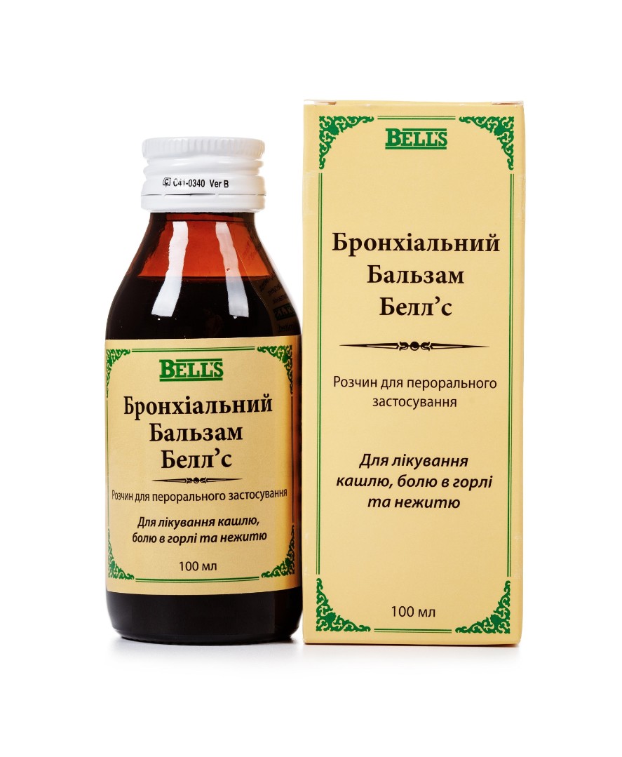 Бронхіальний бальзам Белл'с розчин по 100 мл у пляшці