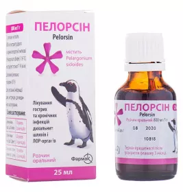 Пелорсін розчин 800 мг/1 г по 25 мл у флаконі 1 шт.