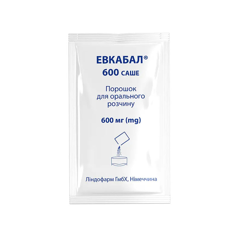 Евкабал 600 саше порошок д/ор. р-ну 600 мг/3 г 20 шт. у саше