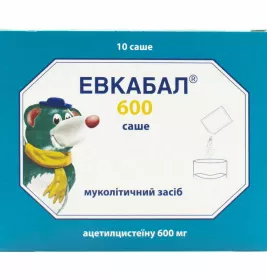 Евкабал 600 саше порошок д/ор. р-ну 600 мг/3 г 10 шт. у саше