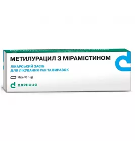 Метилурацил-Дарница с мирамистином мазь по 30 г в тубах