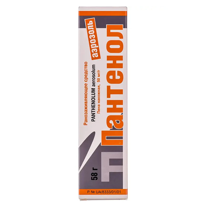 Пантенол аерозоль піна 50 мг/г по 58 г у контейнері 1 шт. - Мікрофарм