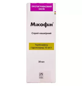 Микофин спрей 10 мг/г по 30 мл во флаконе 1 шт.