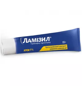 Ламизил крем 1% по 15 г в тубах
