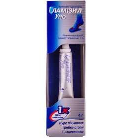 Ламізил Уно розчин 1% по 4 г у тубах