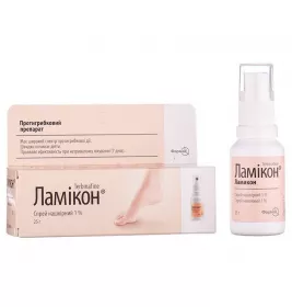 Ламикон спрей 1% по 25 г во флаконе