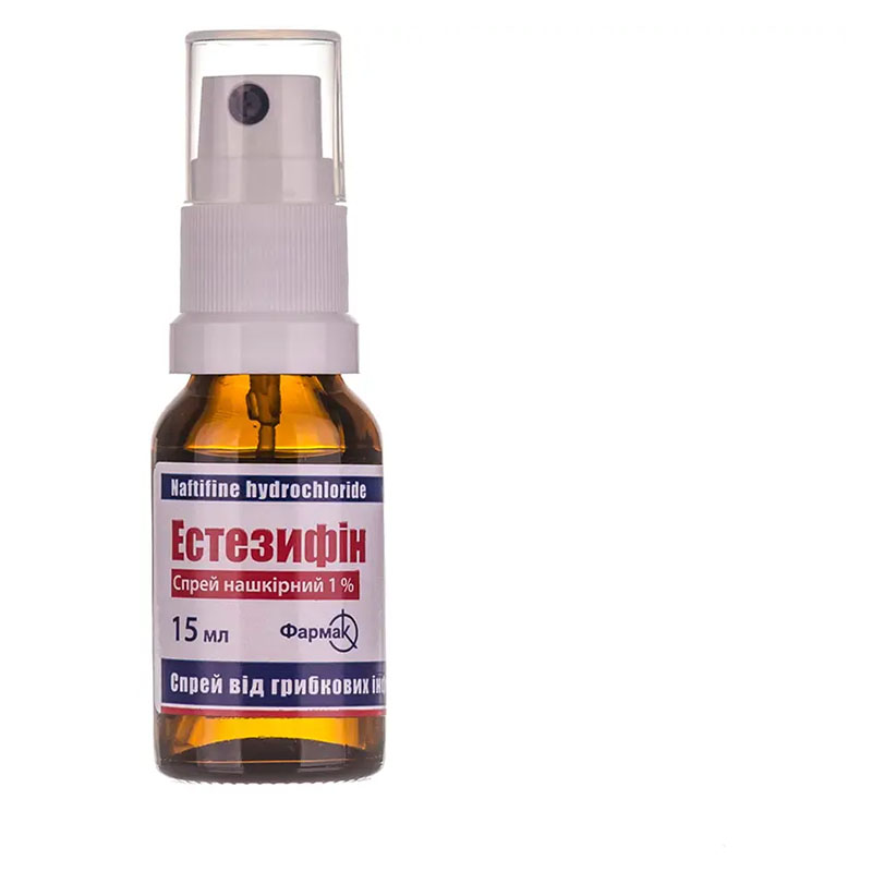 Эстезифин спрей 1% по 15 мл во флаконе