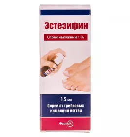 Естезифін спрей 1% по 15 мл у флаконі